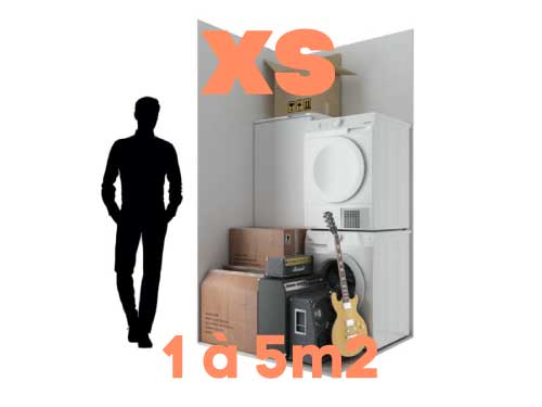 Taille box de stockage xs